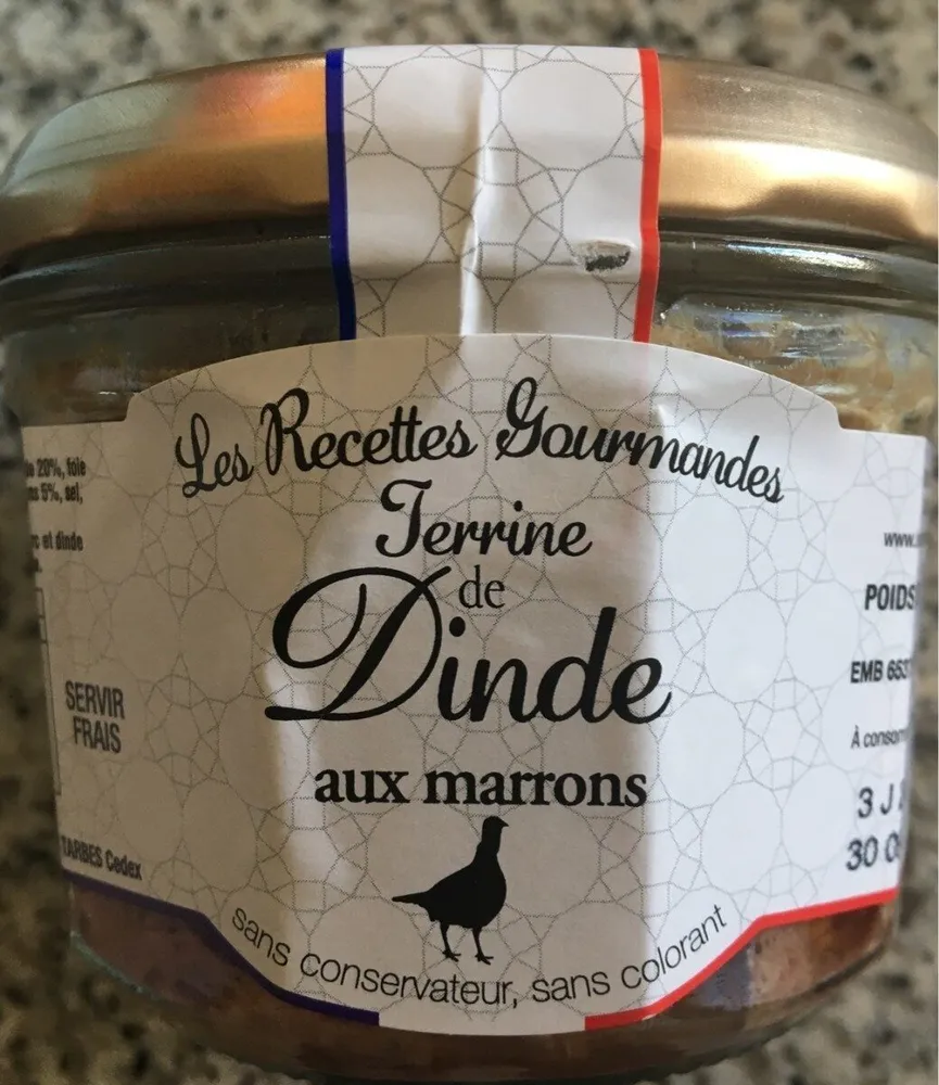 Terrine de dinde aux marrons