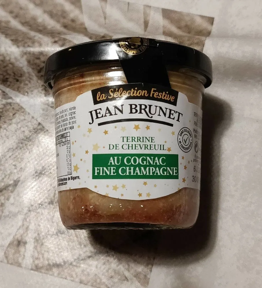 Terrine de chevreuil au cognac fine champagne