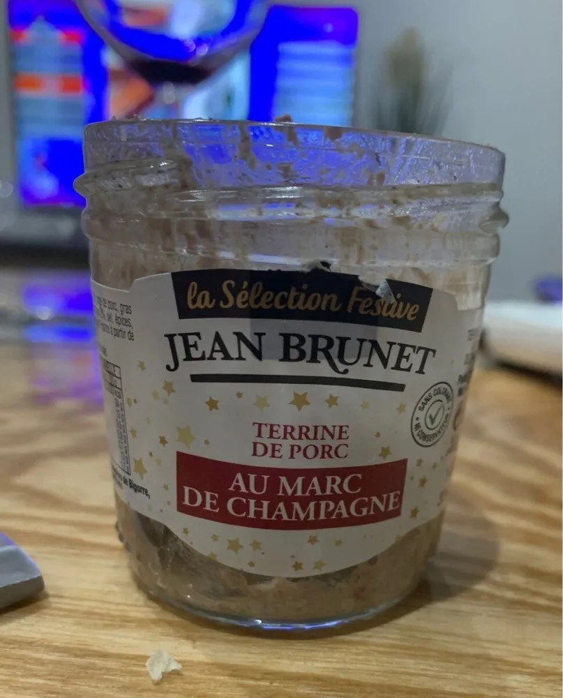 Terrine de porc au marc de champagne