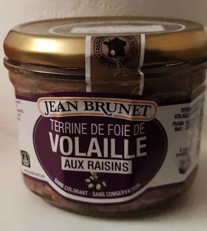 Terrine de foie de volaille aux raisins