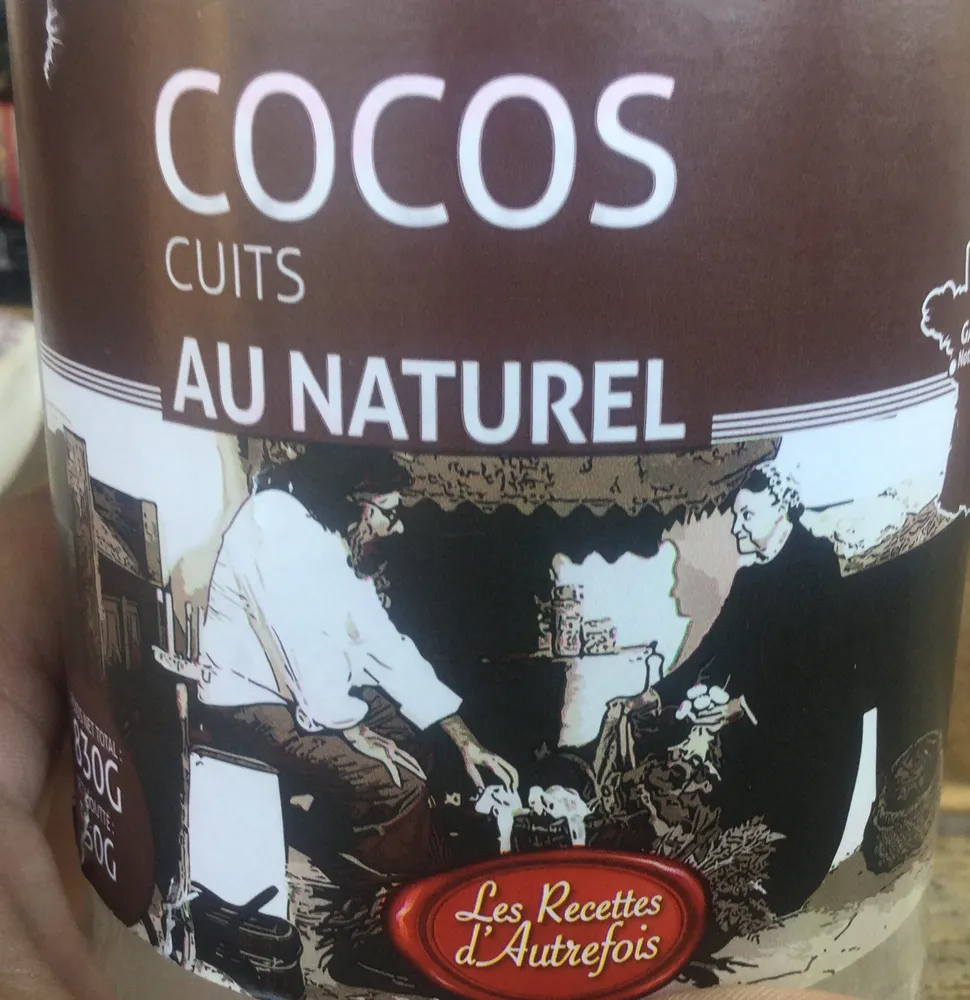 Cocos cuits au naturel