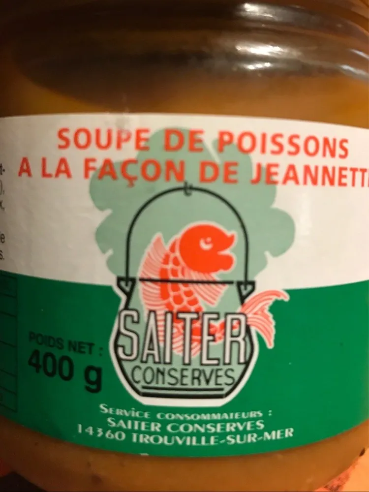 Soupe de poissons facon de jeannette