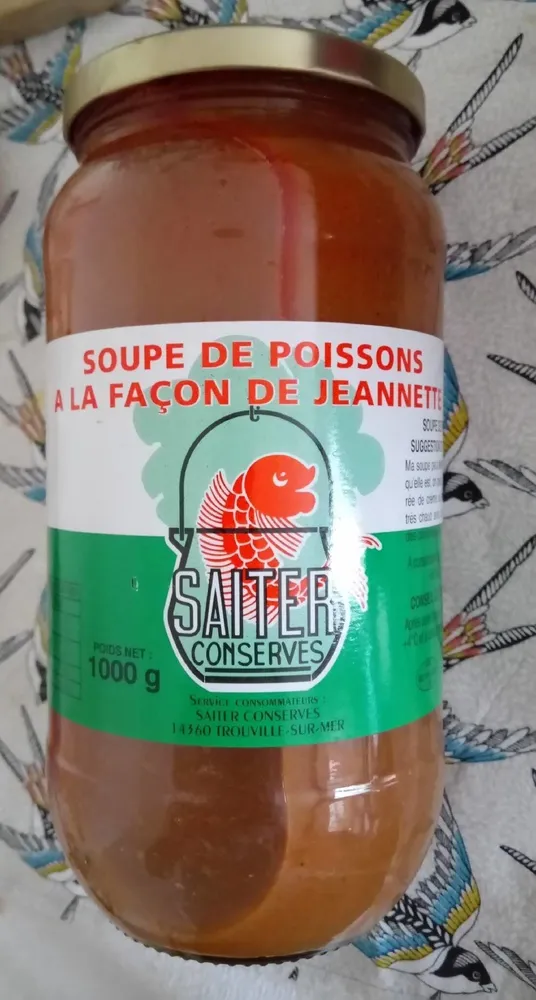 Soupe de poissons à la façon Jeannette
