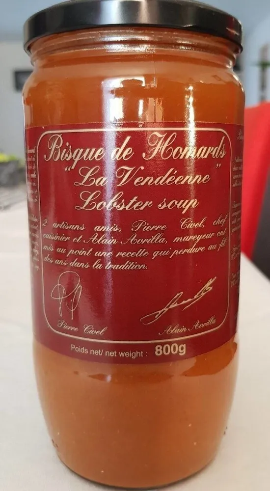 Bisque De Homards 800 ML, 1 Bocal