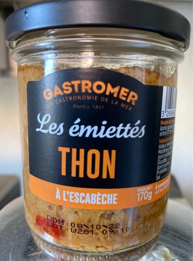Les émiettés thon à l'escabèche
