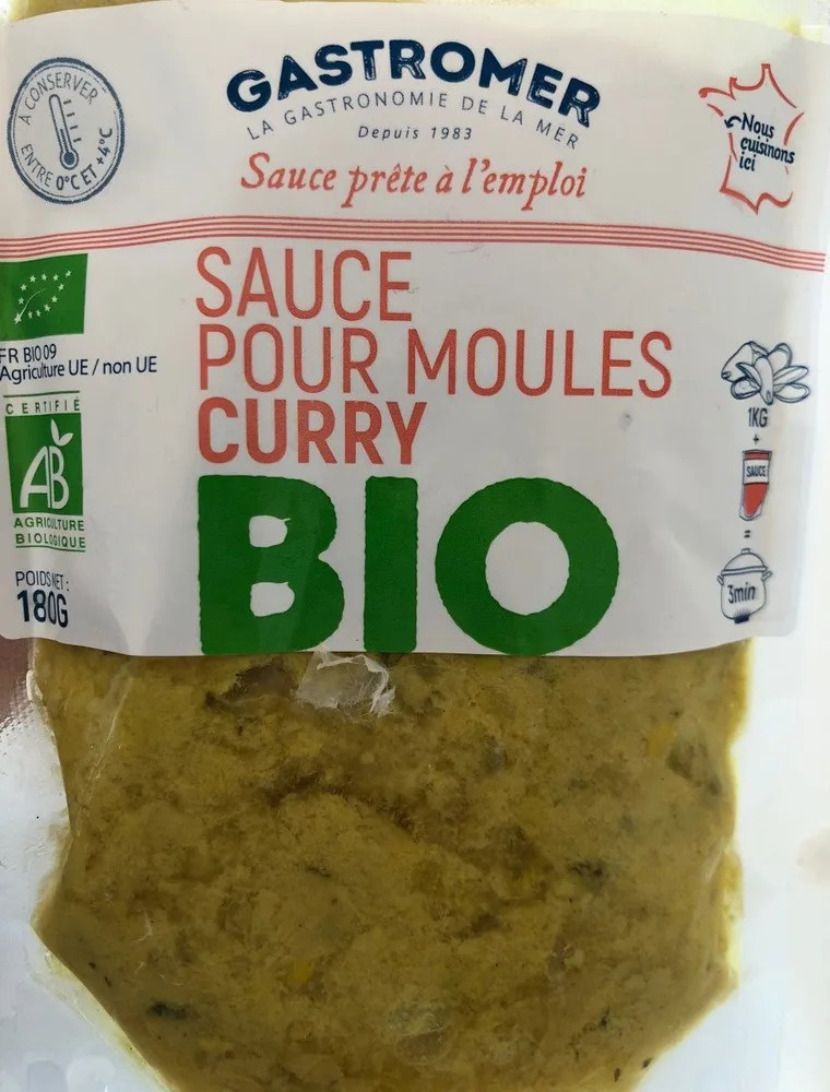 Sauce pour moules curry BIO