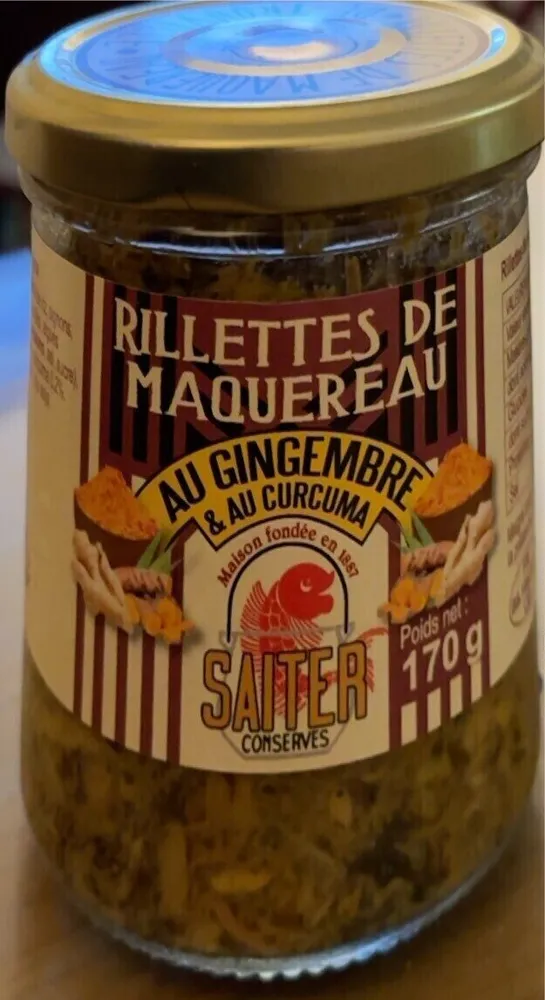 Rillette de maquerau gingembre et curcuma