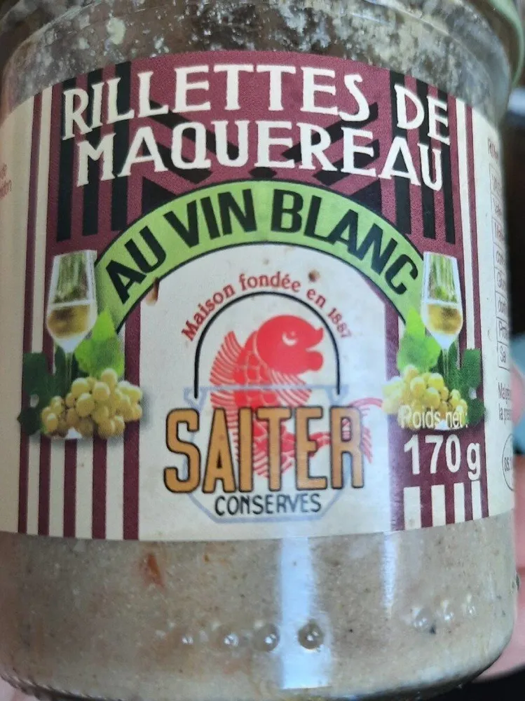 Rillettes de maquereau au vin blanc