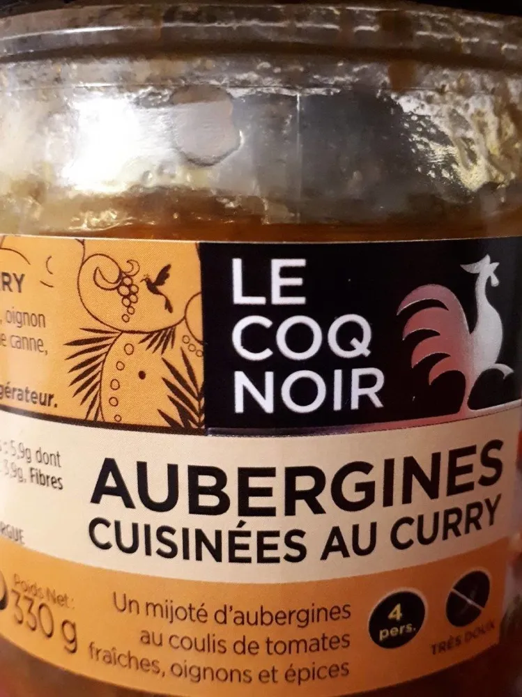 Aubergines cuisinées au curry