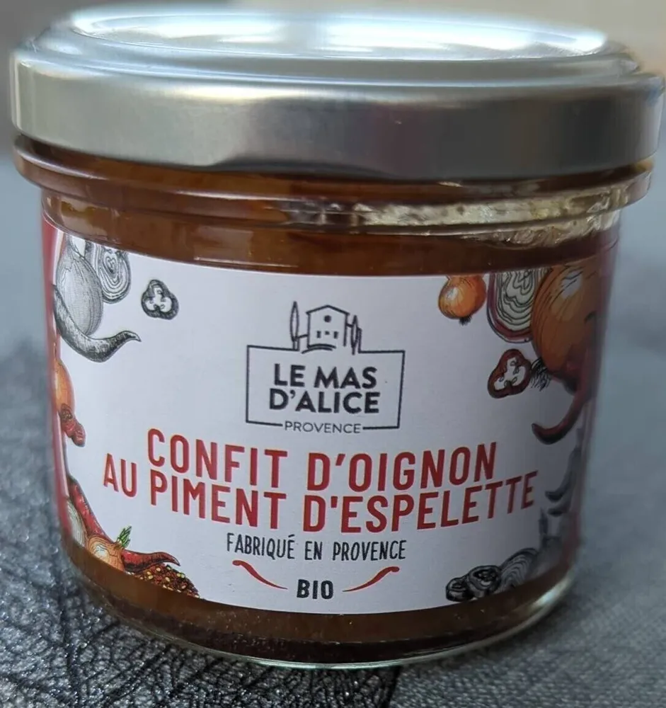 Confit d'oignon au piment d'Espelette