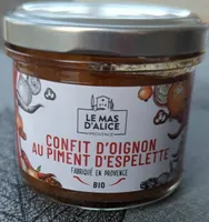 Confit d'oignon au piment d'Espelette
