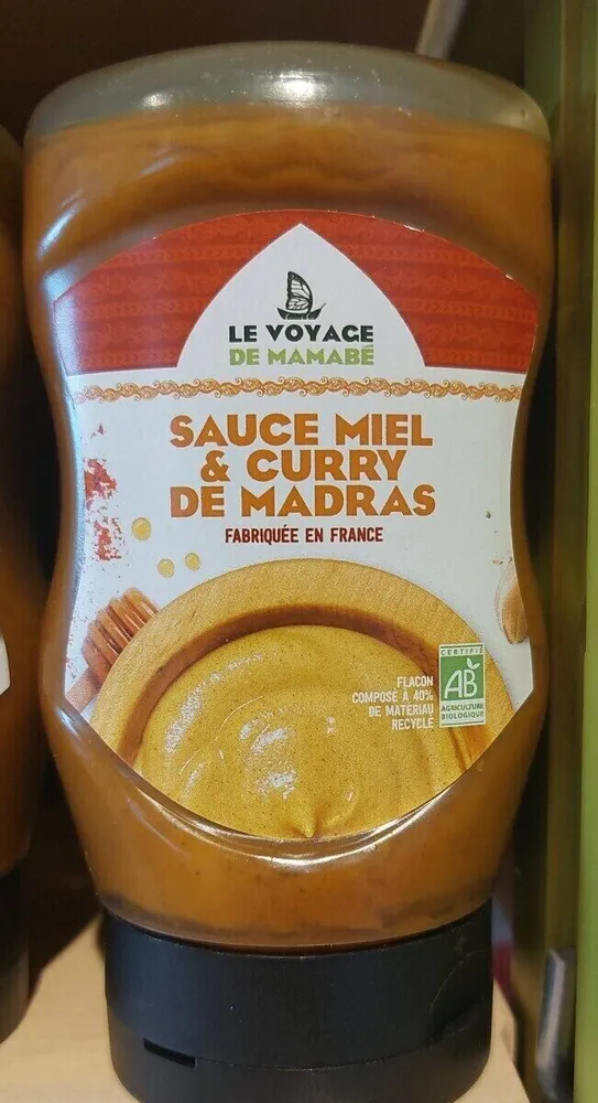 Sauce miel et curry de madras