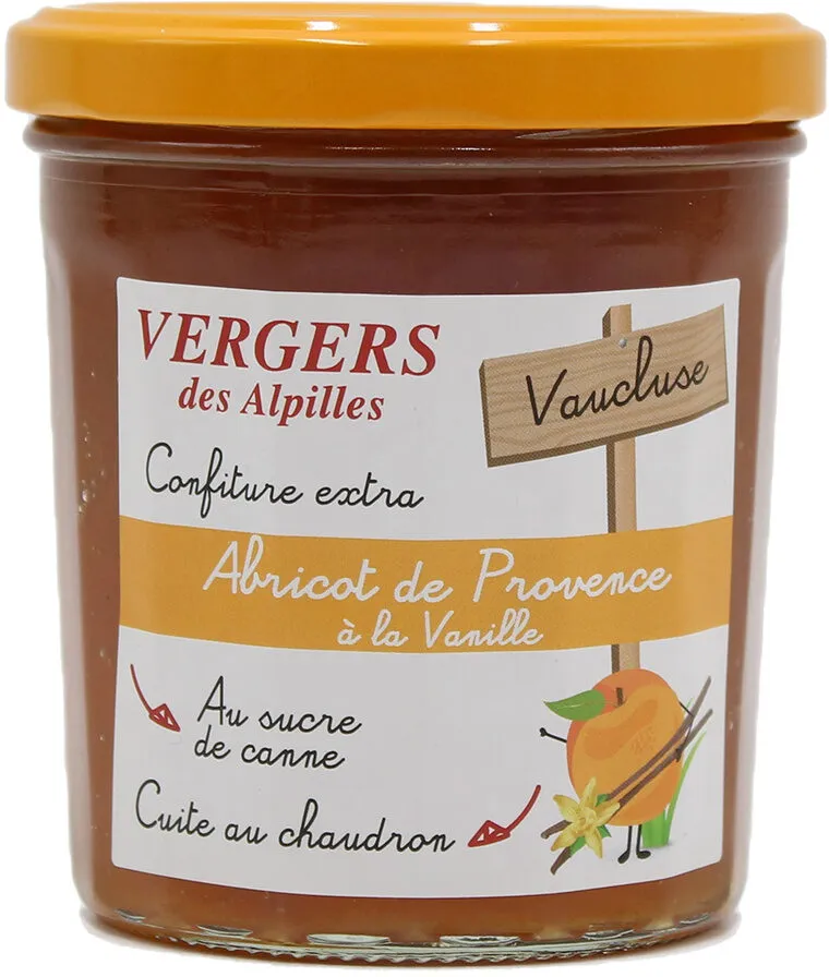 Confiture extra abricot de provence à la vanille