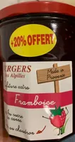 Confiture framboise vergers des alpilles