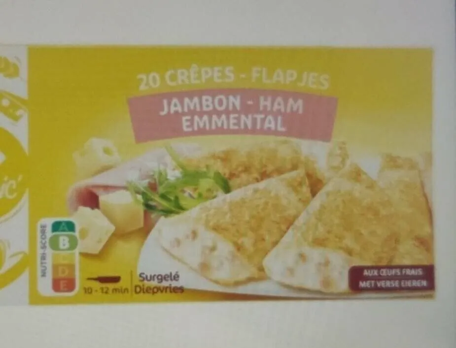 Crêpes jambon emmental