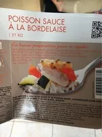 Poisson sauce à la Bordelaise et riz