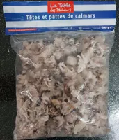 Tête et pattes de calamars