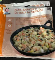 Pates saumon et fruits de mer à la dieppoise