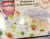 Poisson a la bordelaise et riz surgelé