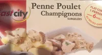 Penne poulet champignon