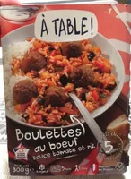 Boulettes au boeuf saice tomate et riz
