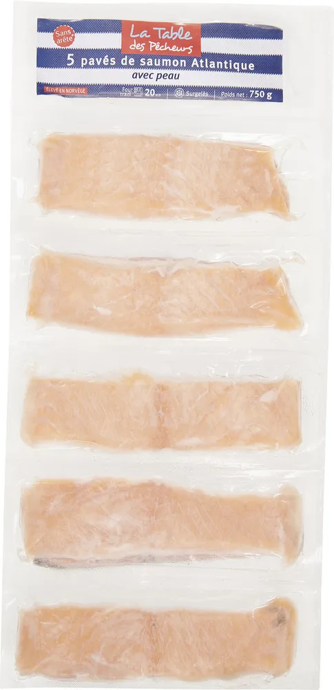 Pavés de Saumon Atlantique avec peau