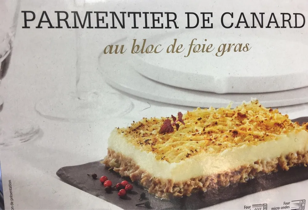 Parmentier de canard au foie gras