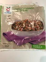 Lentilles cuisinées aux lardons