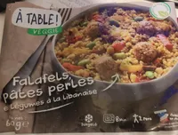 Falafels pâtes perles et légumes à la Libanaise