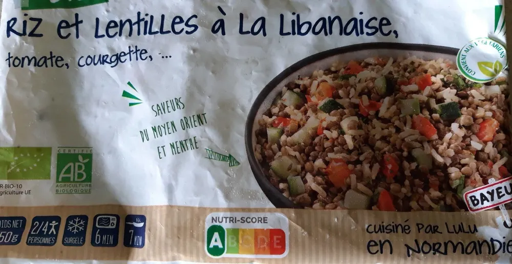 Riz et lentilles
