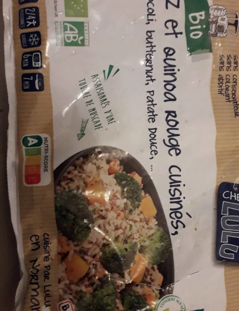 Riz et quinoa rouge cuisiné