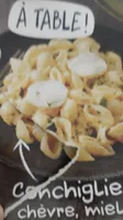 Conchiglie chèvre miel