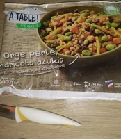 Orge perle haricot azukis et légumes asiatique