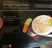 Poisson sauce a la creme et son riz aux legumes