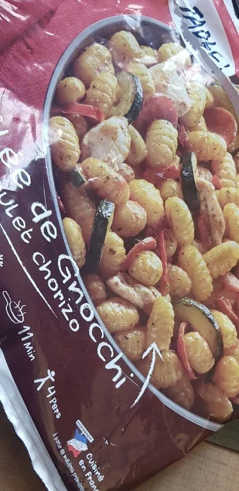 Poêlée de gnocchi poulet chorizo