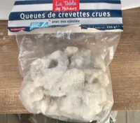 queues de crevettes crues