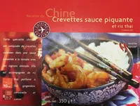 Crevettes Sauce Piquante et Riz Thaï