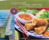 8 Pâtés Impériaux Avec Sauce. Boîte De 240 Grammes