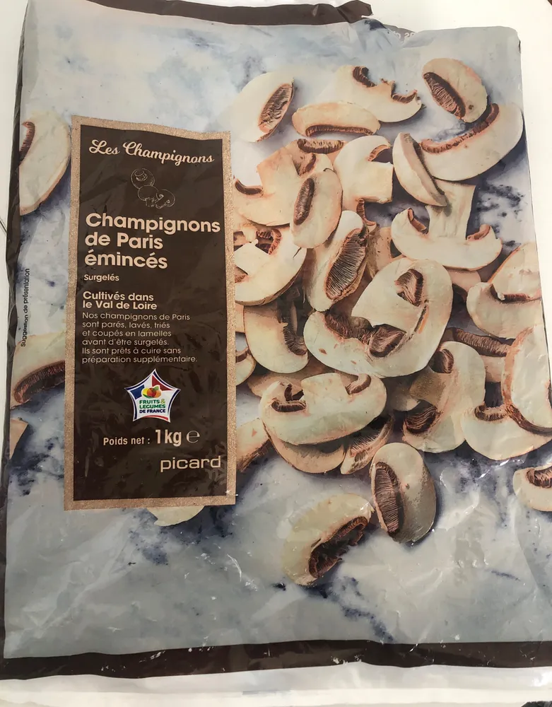 Champignons de Paris émincés
