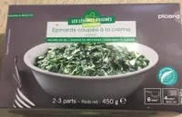 Épinards coupés à la crèmes