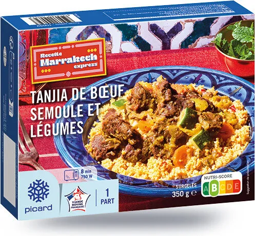 Tanjia de boeuf semoule légumes