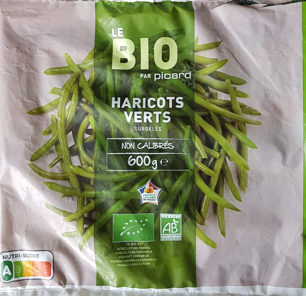 Haricots verts, non calibrés, surgelés