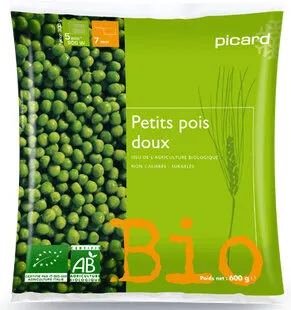Petits pois doux bio
