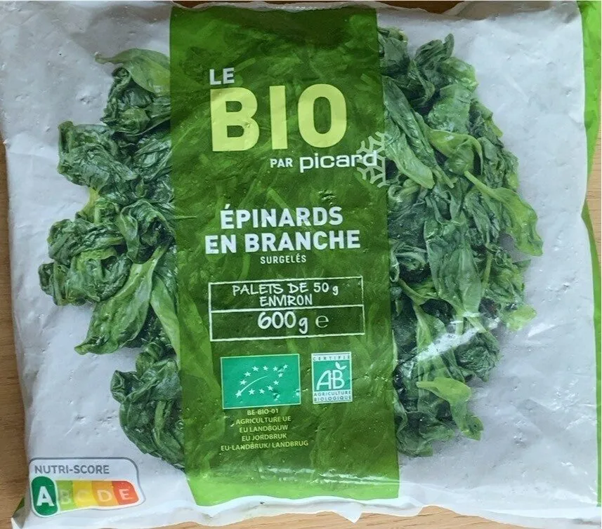 Epinards en branches surgelés