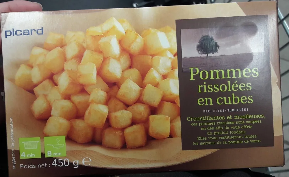 Pomme rissolées en cubes