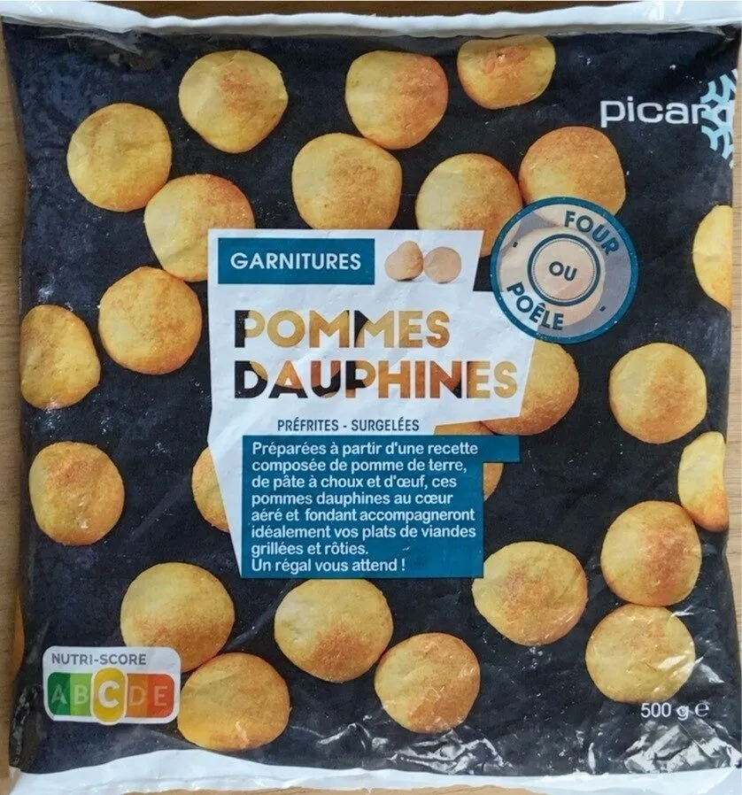 Pommes dauphines préfrites surgelées