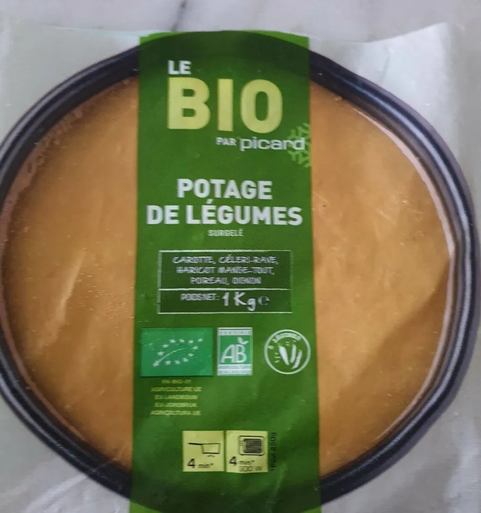 Potage de légumes bio par Picard