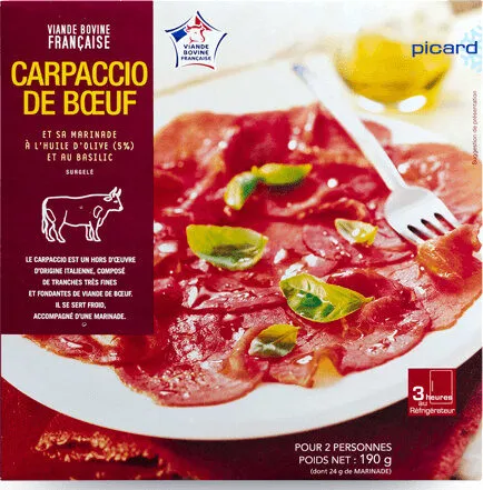 Carpaccio de boeuf