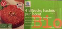 4 biftecks hachés pur bœuf bio
