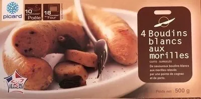4 boudins blancs aux morilles cuits-surgelés